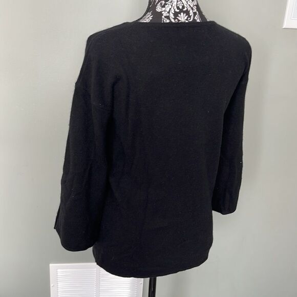 PLY Cashmere Black Sweater - Picture 2 of 3